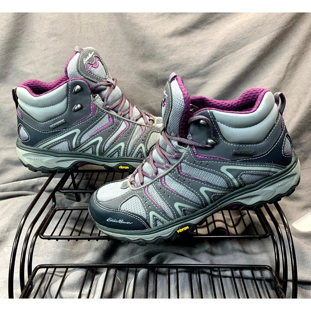 Eddie Bauer Women's Lukla Pro Gey/Purple Mid Hiker Bo… Gem